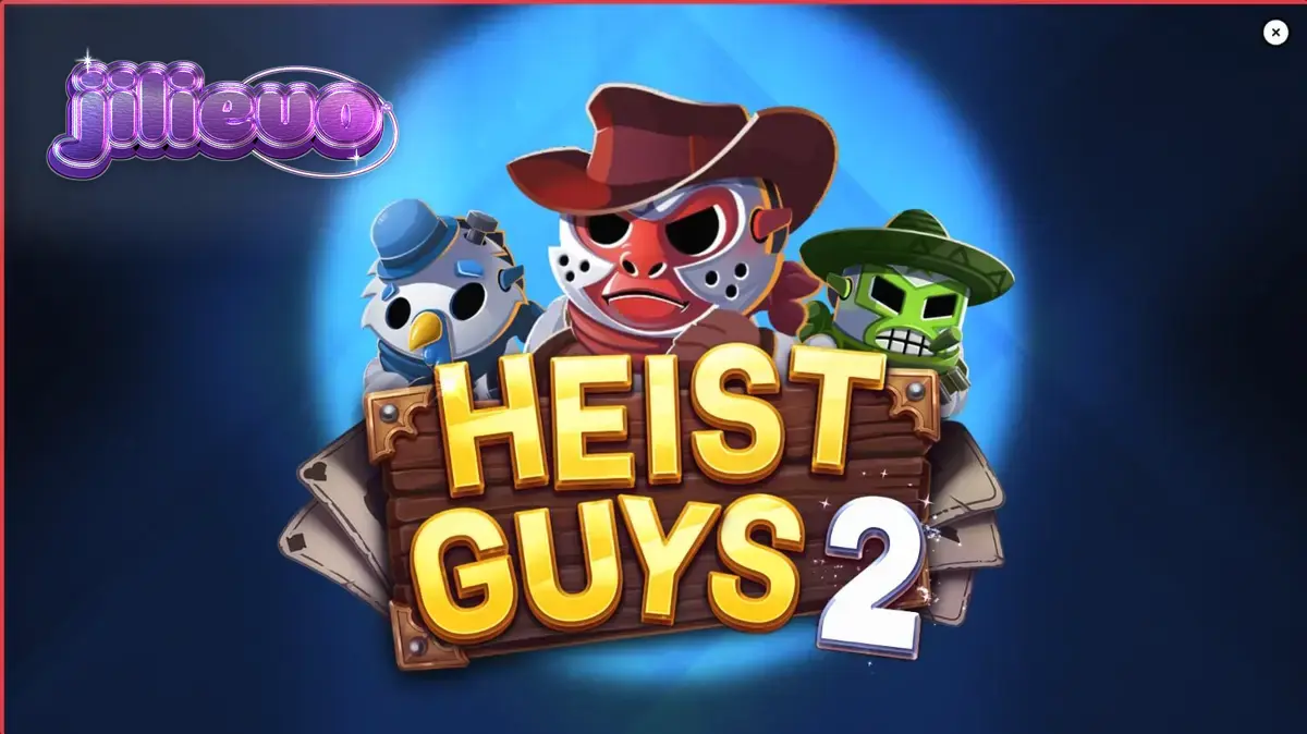 Heist Guys 2 স্লট গেমের মোবাইল ইন্টারফেস এবং ওয়েস্টার্ন থিম